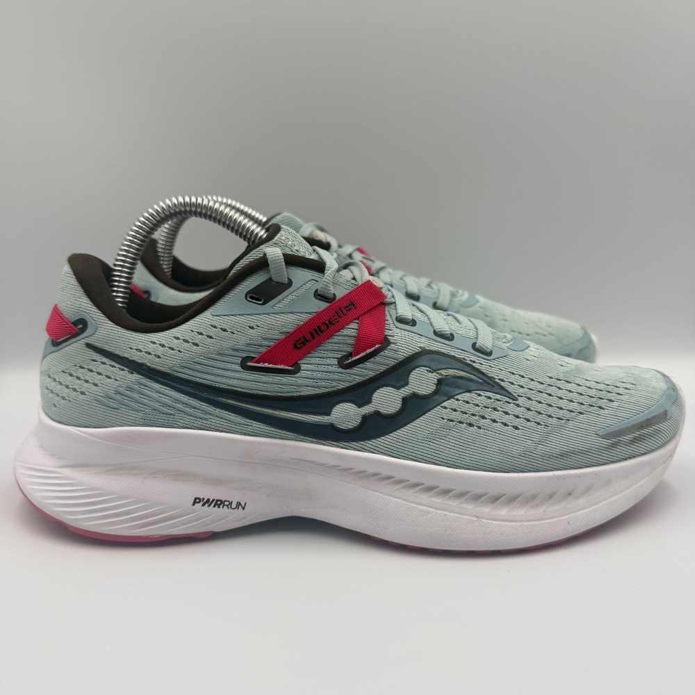 Saucony Guide 15 Women Size 8 Running Shoes S10810-16 Stability Blue Pink
